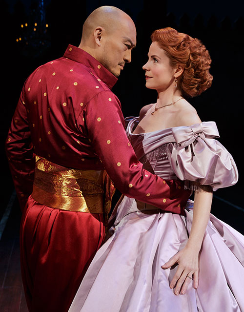 Kelli O'Hara and Ken Watanabe in The King and I (Photo credit: Paul Kolnik) (Courtesy of Lincoln Center Theater)
