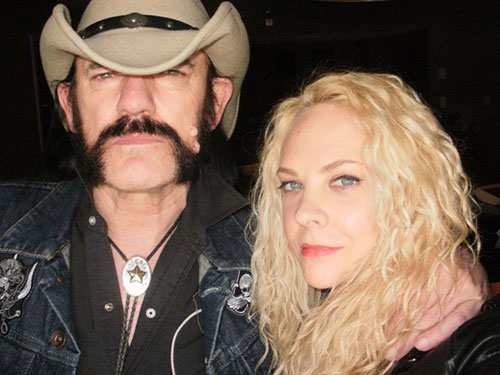Lemmy Kilmister and Sarah Myers