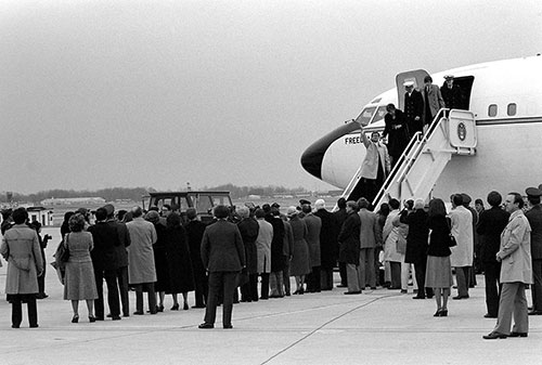 American Hostages returning to the US (Jan. 27, 1981)