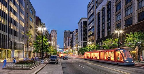 Lower Woodward Avenue light rail system (operational by April 2017)